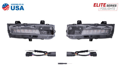 Diode Dynamics Elite Series Combination Fog Lamp for 18-21 Ford Mustang - Yellow (Pair)