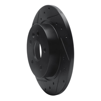 R1 Concepts R1 11-22 Buick Encore Rear Left Drilled & Slotted Black Brake Rotor