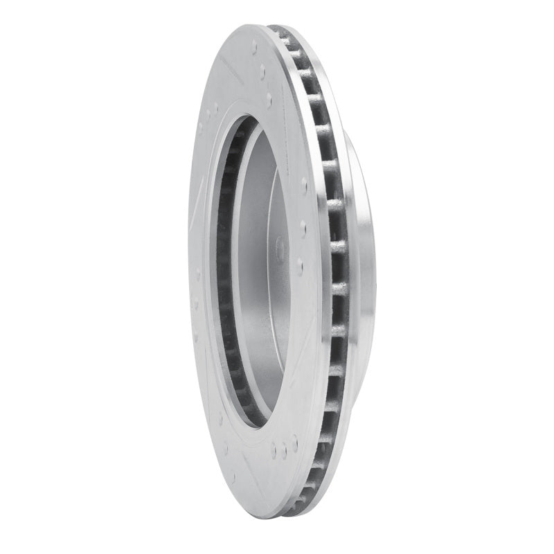 R1 Concepts R1 95-04 Ford CONTOUR Rear Left Drilled & Slotted Silver Brake Rotor