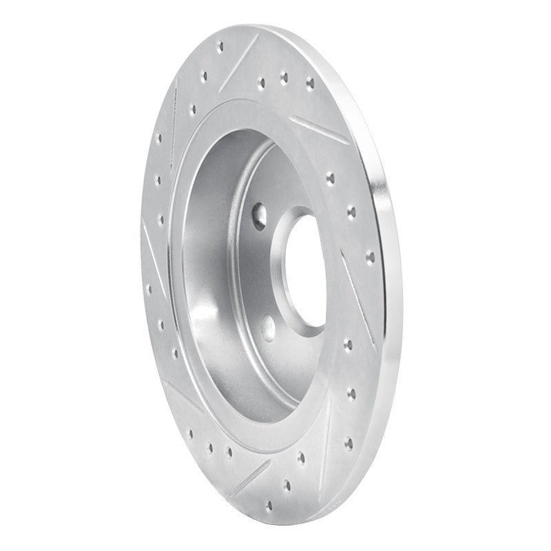 R1 Concepts R1 11-16 Buick Regal Rear Right Drilled & Slotted Silver Brake Rotor