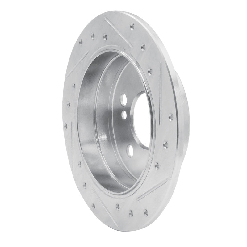 R1 Concepts R1 83-95 Mercedes-Benz E300 Rear Left Drilled & Slotted Silver Brake Rotor