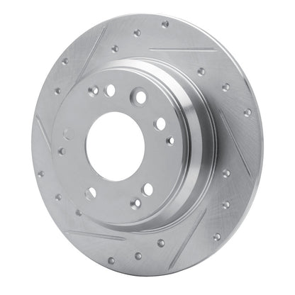 R1 Concepts R1 91-99 Acura Legend Rear Left Drilled & Slotted Silver Brake Rotor