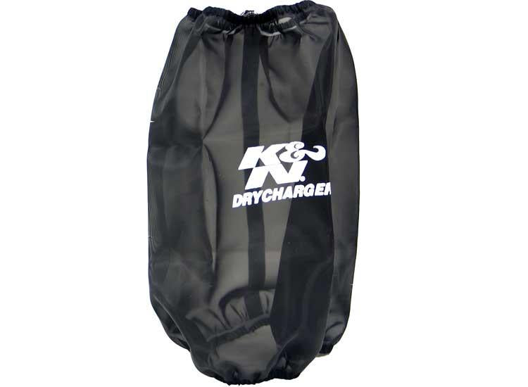 K&N Engineering K&N 6.625in Base ID / 5.25in Top ID / 9.5in H Round Tapered Black Drycharger Air Filter Wrap