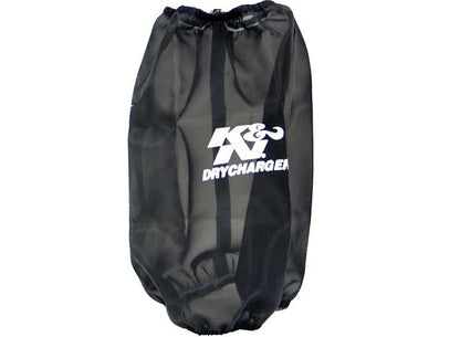 K&N Engineering K&N 6.625in Base ID / 5.25in Top ID / 9.5in H Round Tapered Black Drycharger Air Filter Wrap
