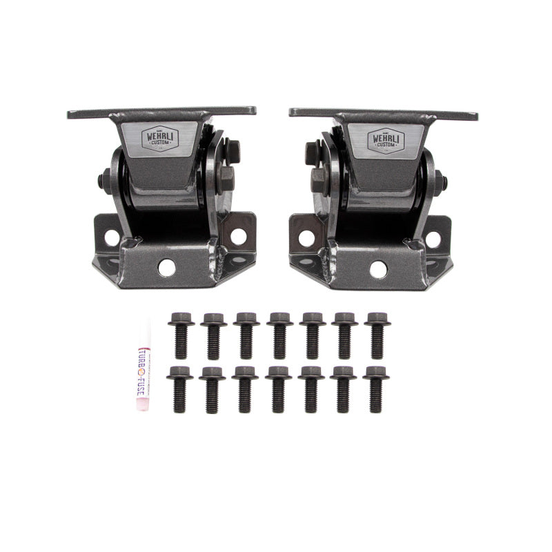 Wehrli 11-16 Chevrolet Duramax LML Heavy Duty Engine Mount - Fine Texture Black