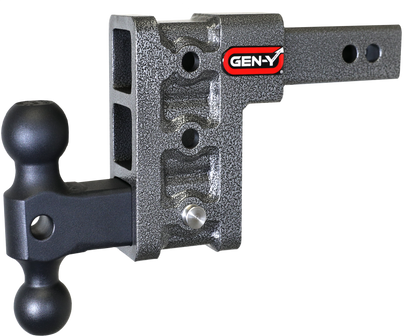 GEN-Y Hitch Gen-Y Mega Duty 2in Shank 5in Drop 1.5K TW 10K Hitch w/GH-031 Dual-Ball