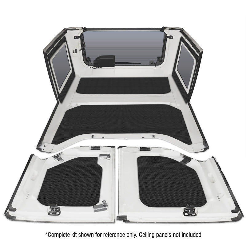 DEI 11-18 Jeep Wrangler JK 4-Door Boom Mat Rear Side Window Trim - 2 Piece - Black