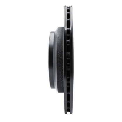 R1 Concepts R1 14-16 Maserati Ghibli Rear Left Drilled & Slotted Black Brake Rotor