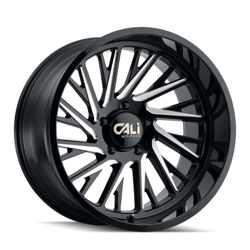 Cali Off-Road 9114 Purge 20x10 / 8x165.1 BP / -25mm Offset / 125.2mm Hub Gloss Black Milled Wheel