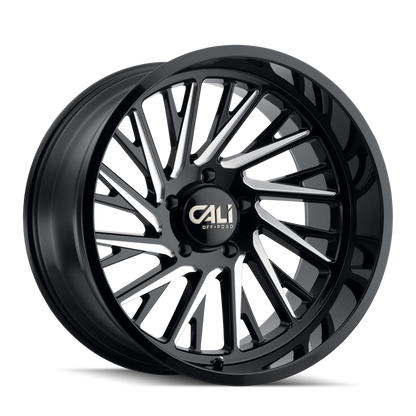 Cali Off-Road 9114 Purge 20x10 / 8x170 BP / -25mm Offset / 125.2mm Hub Gloss Black Milled Wheel