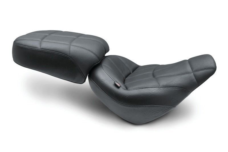 Mustang Motorcycle Mustang 18-21 Harley Street Bob Standard Touring Passenger Seat Cube - Black