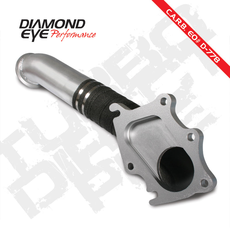 Diamond Eye Performance Diamond Eye TURBO-DIRECT 3in AL CHEVY LB7 DURAMAX 01-04 5 BTWN TURBO & F PIPE TRANS DIPSTICK MOD REQ