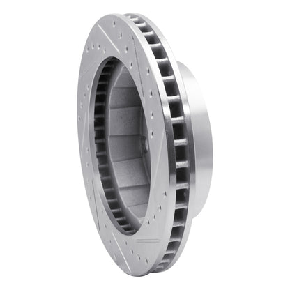 R1 Concepts R1 80-94 Ford F-250 4WD (Excl Super Duty) Front Left Drilled & Slotted Silver Brake Rotor