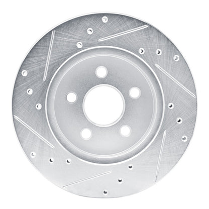 R1 Concepts R1 88-88 Pontiac Fiero Rear Right Front Right Drilled & Slotted Silver Brake Rotor
