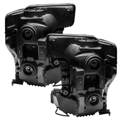 ORACLE Lighting Oracle 17-19 Ford F-250 SD Dynamic Pre-Assembled Headlights - Halogen - Black Edition -