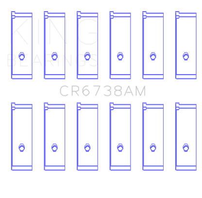 King Engine Bearings Honda C27A4 (Size +0.50mm) Connecting Rod Bearing Set