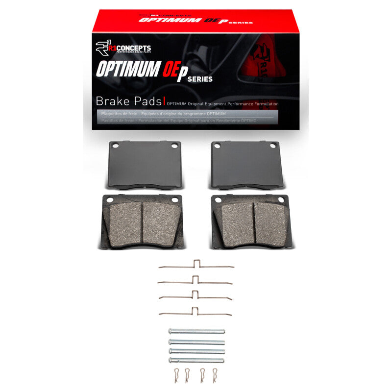 R1 Concepts R1 61-79 Jaguar XKE Front Optimum OE Pads & Hardware Kit