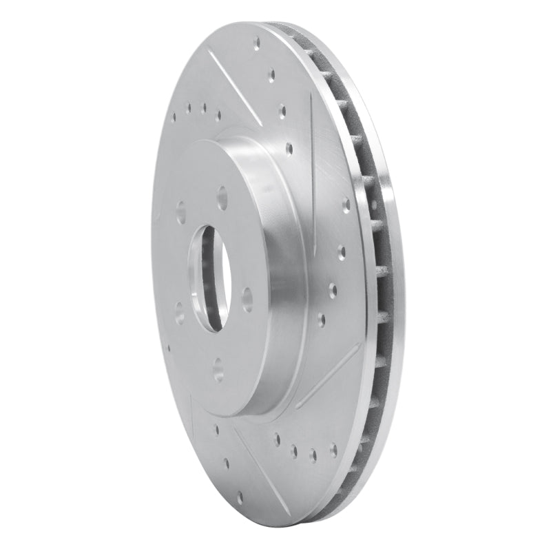 R1 Concepts R1 01-08 Ford Mondeo (Mexico) Front Right Drilled & Slotted Silver Brake Rotor