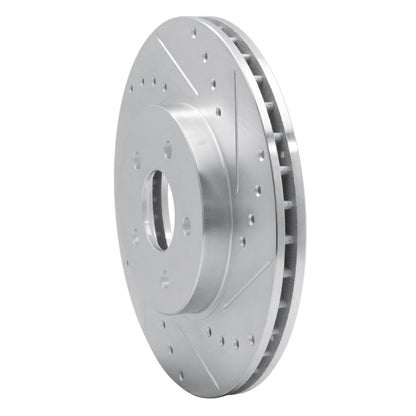 R1 Concepts R1 01-08 Ford Mondeo (Mexico) Front Right Drilled & Slotted Silver Brake Rotor
