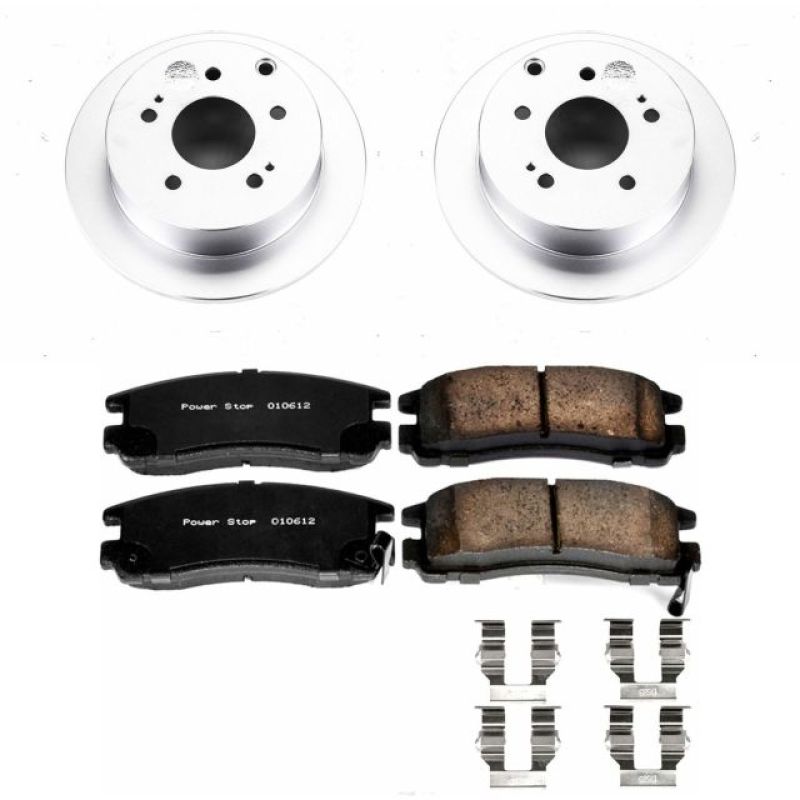 PowerStop Power Stop 06-12 Mitsubishi Eclipse Rear Z17 Evolution Geomet Coated Brake Kit