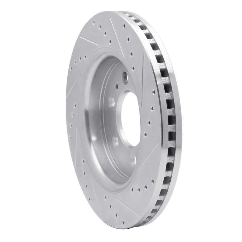 R1 Concepts R1 07-21 Ford Expedition Front Left Drilled & Slotted Silver Brake Rotor