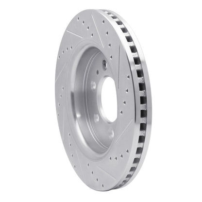 R1 Concepts R1 07-21 Ford Expedition Front Left Drilled & Slotted Silver Brake Rotor