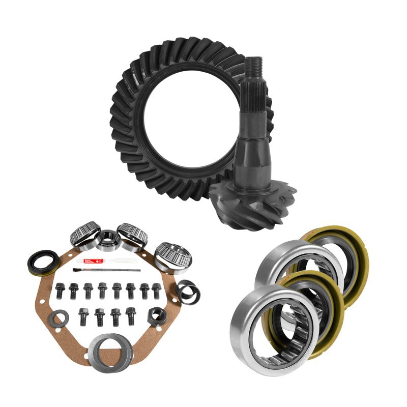 Yukon Gear & Axle Yukon Gear 9.25in CHY 3.55 Rear Ring & Pinion Install Kit 1.705in Axle Bearings and Seal