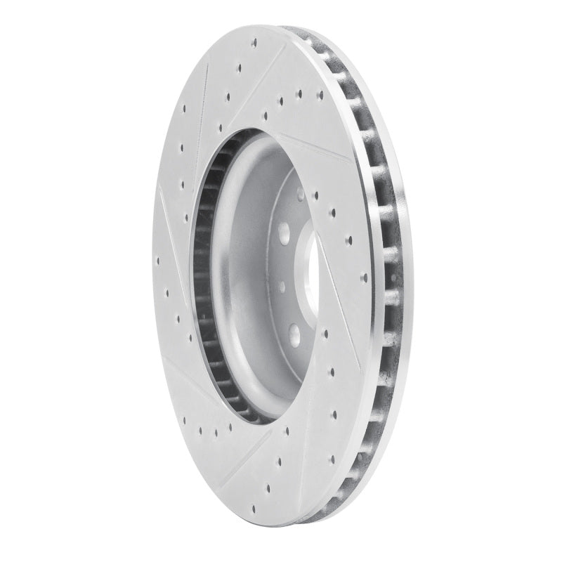 R1 Concepts R1 16-25 Cadillac CT5 Front Right Drilled & Slotted Silver Brake Rotor