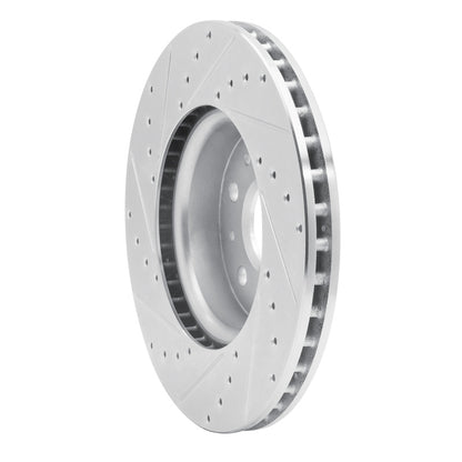 R1 Concepts R1 16-25 Cadillac CT5 Front Right Drilled & Slotted Silver Brake Rotor