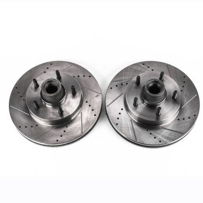 PowerStop Power Stop 04-05 Ford E-150 Club Wagon Front Drilled & Slotted Rotor - Pair
