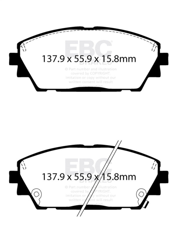 EBC 2019+ Mazda 3 (BP) 2.5L Greenstuff Front Brake Pads