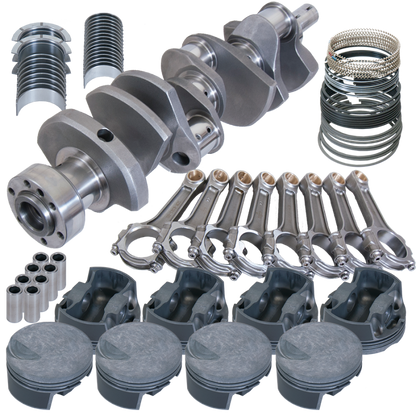 Eagle Chevy 454 1Pc 4.250in Crank 6.385in I-Beam Rod -3cc Flat Top 4.280in Pistons Rotating Assembly