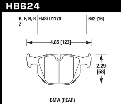 Hawk Performance Hawk 06 BMW 330i/330xi / 07-09 335i / 07-08 335xi / 09 335d / 08-09 328i Performance Ceramic Street