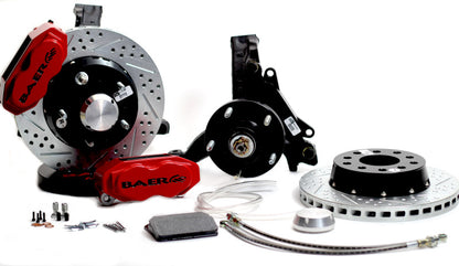 Baer Brakes 73-76 Buick Century STD Studs 11in SS4+ Front SDZ Brake Kit - Monster Green