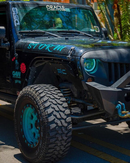 ORACLE Lighting Oracle 7in High Powered LED Headlights - Black Bezel - ColorSHIFT
