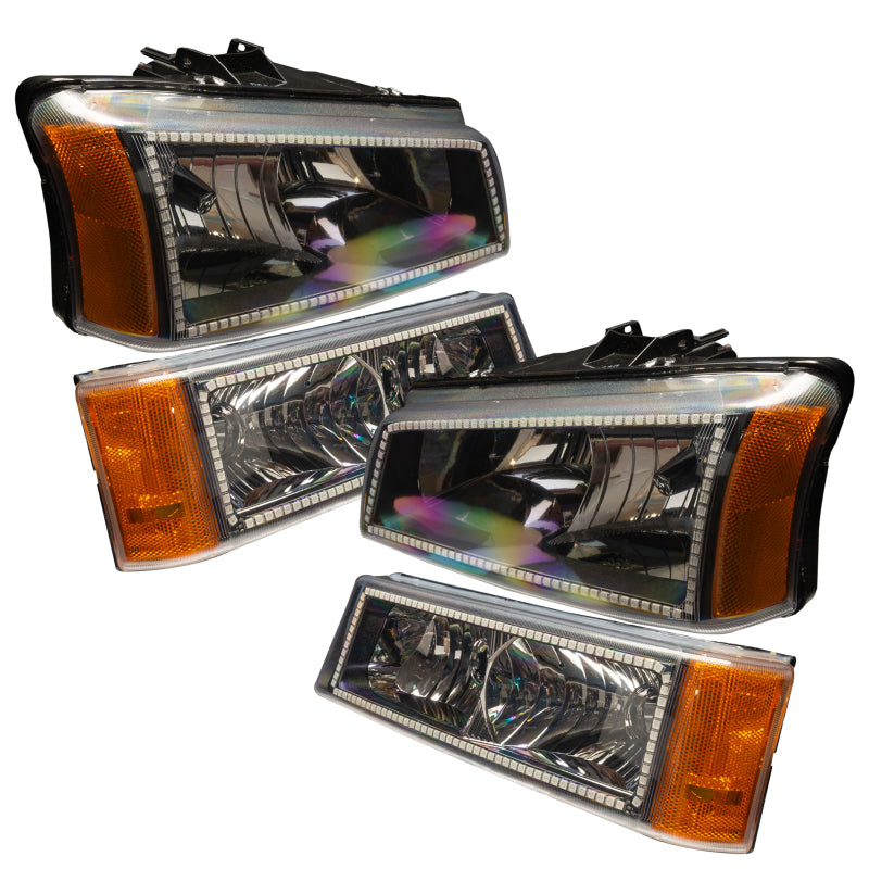 ORACLE Lighting Oracle 03-06 Chevy Silverado Pre-Assembled Headlights w/ Parking Lights - ColorSHIFT