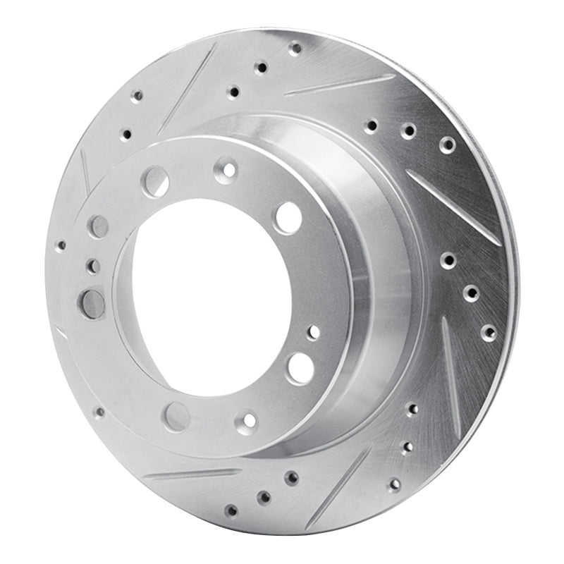 R1 Concepts R1 87-89 Porsche 944 Except Turbo Rear Left Drilled & Slotted Silver Brake Rotor