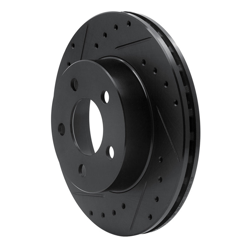 R1 Concepts R1 95-02 Ford Ranger (USA/Canada) Front Left Drilled & Slotted Black Brake Rotor