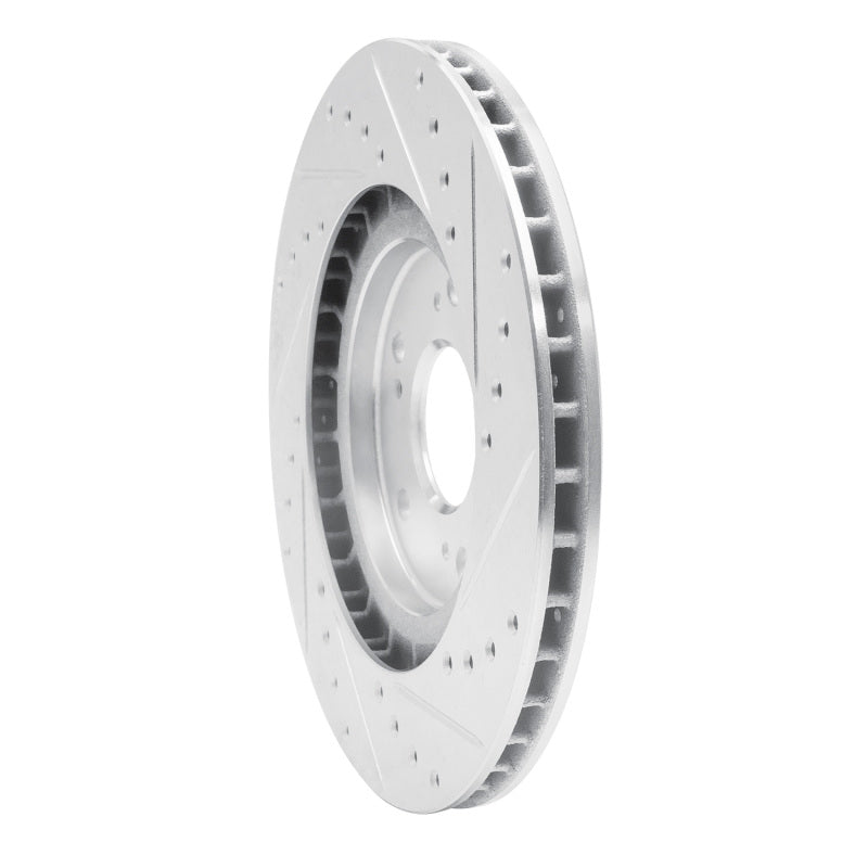 R1 Concepts R1 97-05 Acura NSX Rear Left Drilled & Slotted Silver Brake Rotor