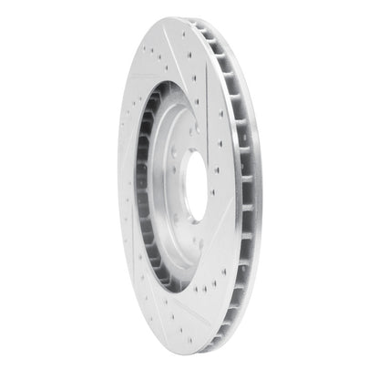 R1 Concepts R1 97-05 Acura NSX Rear Left Drilled & Slotted Silver Brake Rotor