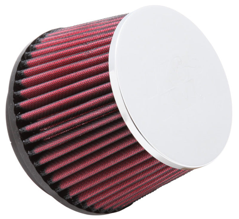 K&N Engineering K&N Universal Chrome Filter 100MM Flange ID / 138MM Base OD / 114MM Top OD / 92MM Height