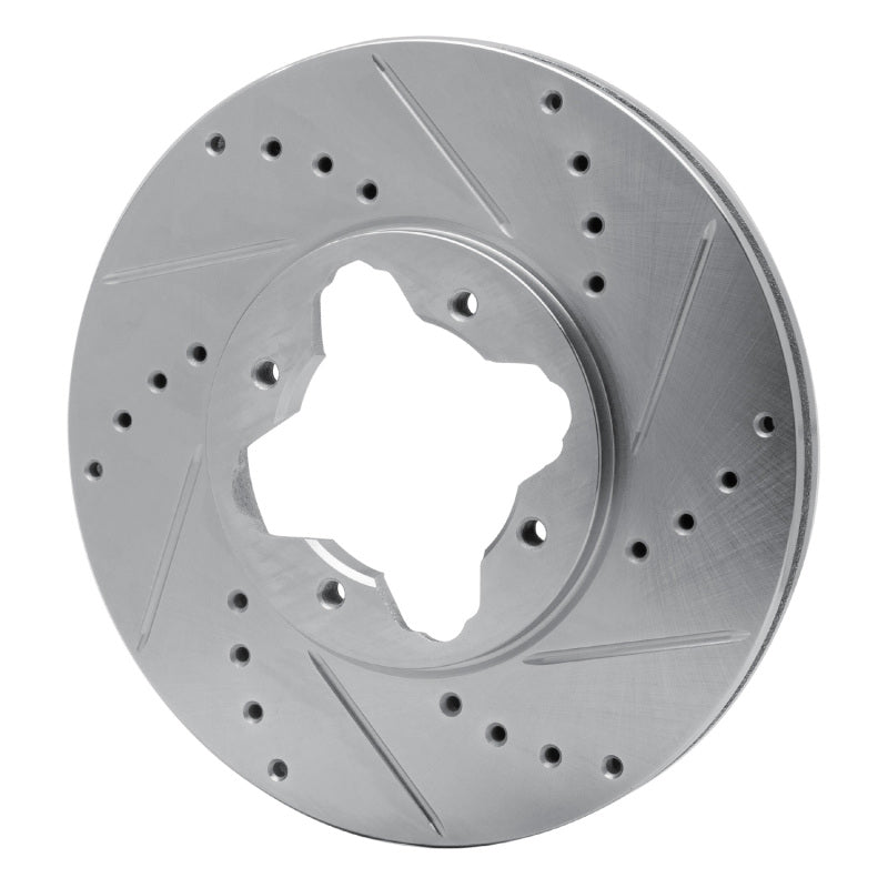 R1 Concepts R1 92-98 Acura Vigor Front Right Drilled & Slotted Silver Brake Rotor