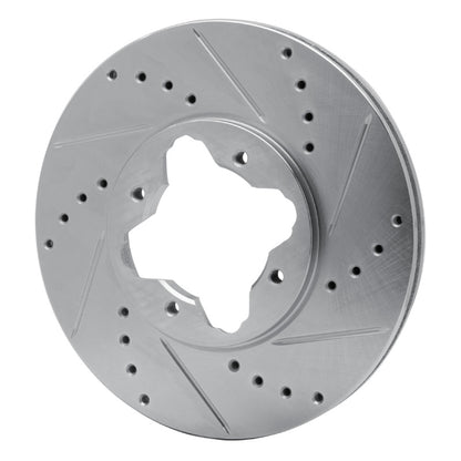 R1 Concepts R1 92-98 Acura Vigor Front Right Drilled & Slotted Silver Brake Rotor