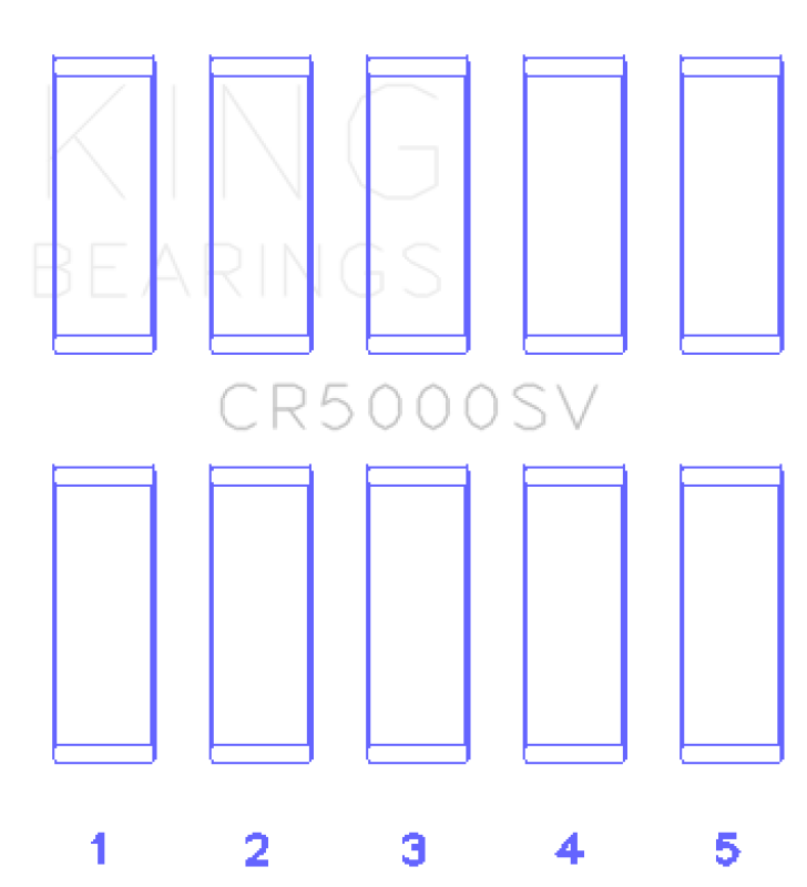 King Engine Bearings Audi CEPA/ CEPB (Size 0.05) Connecting Rod Bearing Set OE Replacement SP / SV