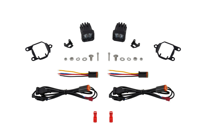 Diode Dynamics 21-24 Nissan Armada SSC1 LED Fog Light Kit (6000K) White SAE Fog - Cool White