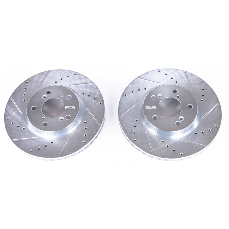 PowerStop Power Stop 06-14 Honda Ridgeline Front Evolution Drilled & Slotted Rotors - Pair