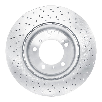 DFC 15-17 Porsche 911 Right Rear Drilled Hi-Carbon Alloy Geomet Coated Rotor