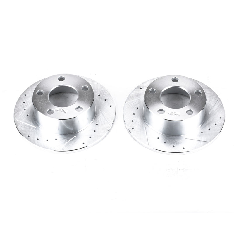 PowerStop Power Stop 95-04 Audi A6 Rear Evolution Drilled & Slotted Rotors - Pair