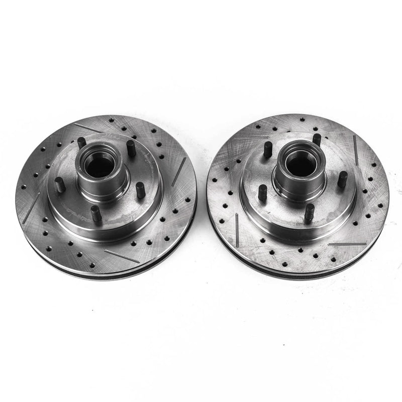 PowerStop Power Stop 95-97 Chevrolet Blazer Front Evolution Drilled & Slotted Rotors - Pair