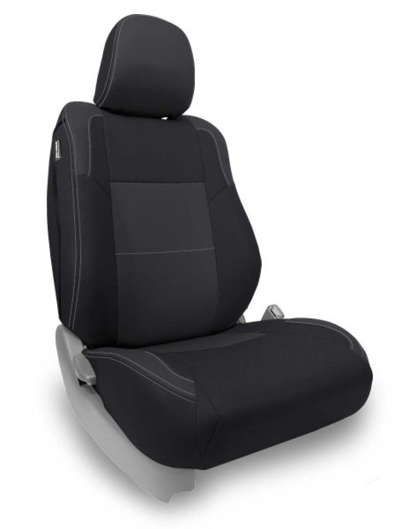PRP Seats PRP 12-15 Toyota Tacoma Front Seat Covers/ TRD/Sport Edition (Pair) - Black with Red Stitching